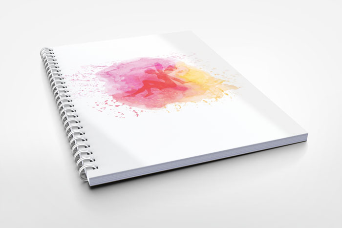 fairy art notebook design
