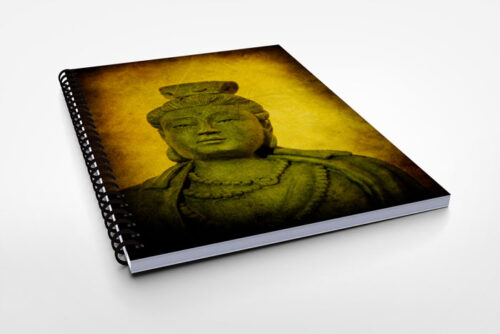 Notebook with Buddha artwork cover