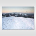 Snow-capped Malvern Hills at Sunrise