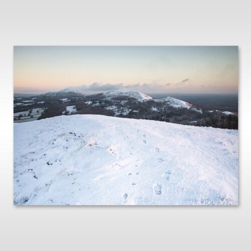 Snow-capped Malvern Hills